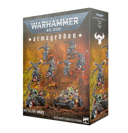 WARHAMMER 40K ARMAGEDDON BATTALION: ORKS