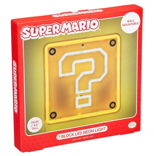 SUPER MARIO LAMPADA BLOCCO ? DA MURO