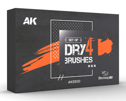 AK SET OF 4 DRY BRUSHES