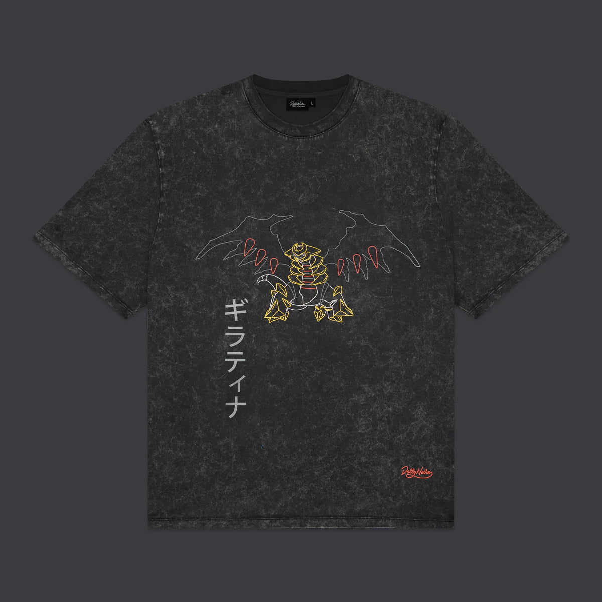 DOLLY NOIRE - GIRATINA TEE ACID BLACK - L
