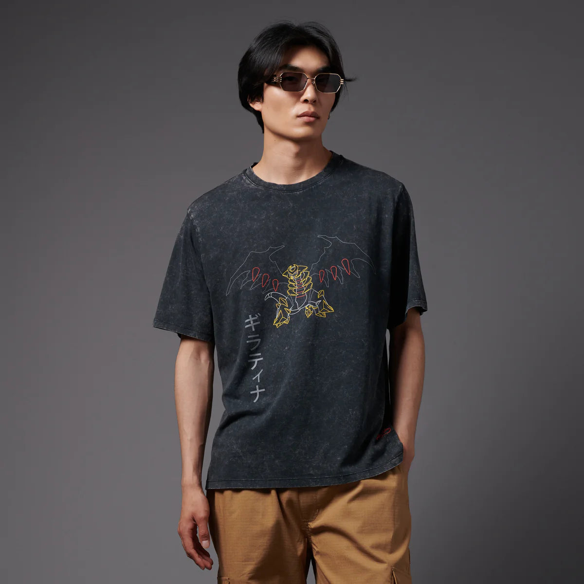 DOLLY NOIRE - GIRATINA TEE ACID BLACK - XL