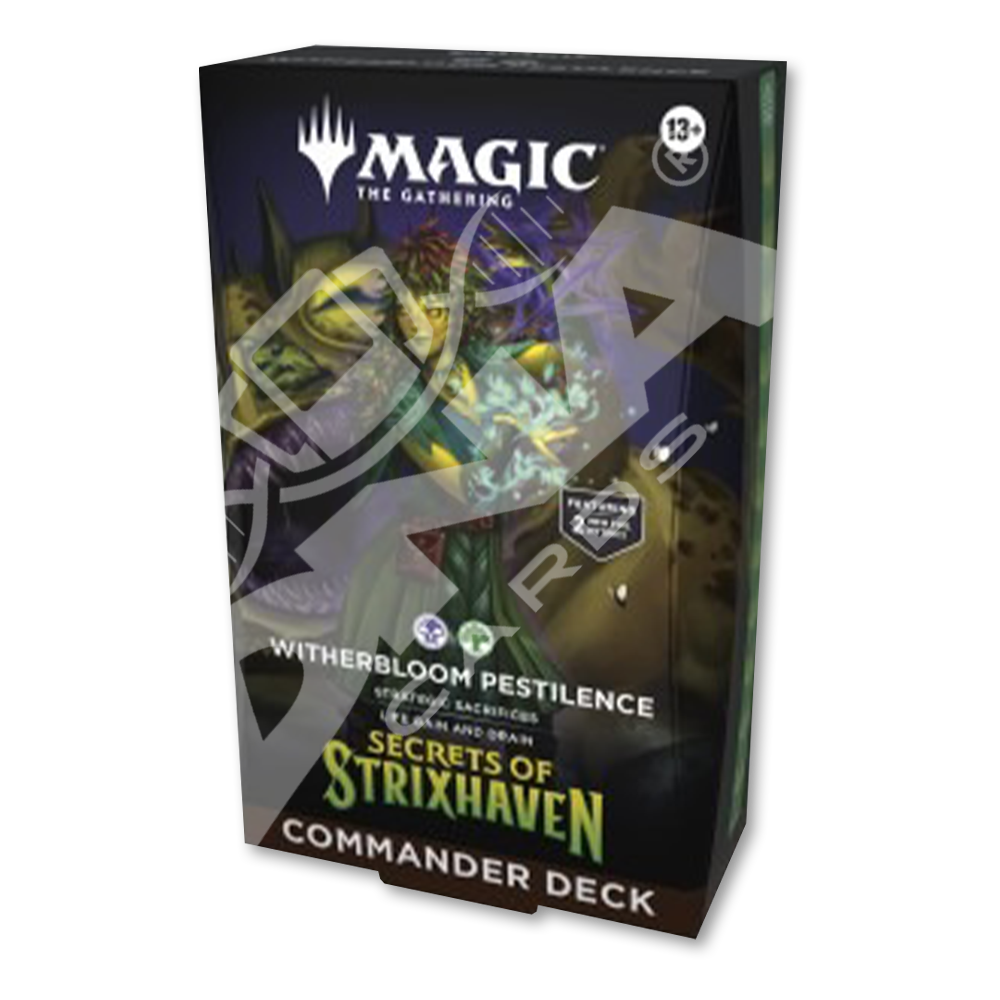 MAGIC COMMANDER DECK - SECRET OF STRIXHAVEN - WITHERBLOOM PESTILENCE