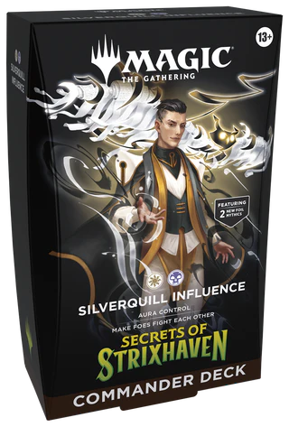 MAGIC COMMANDER DECK - SECRET OF STRIXHAVEN - SILVERQUILL INFLUENCE
