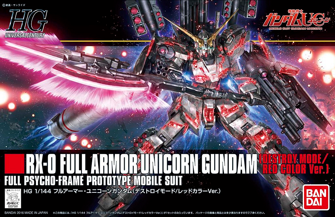HGUC - RX-O FULL ARMOR UNICORN GUNDAM - DESTROY MODE