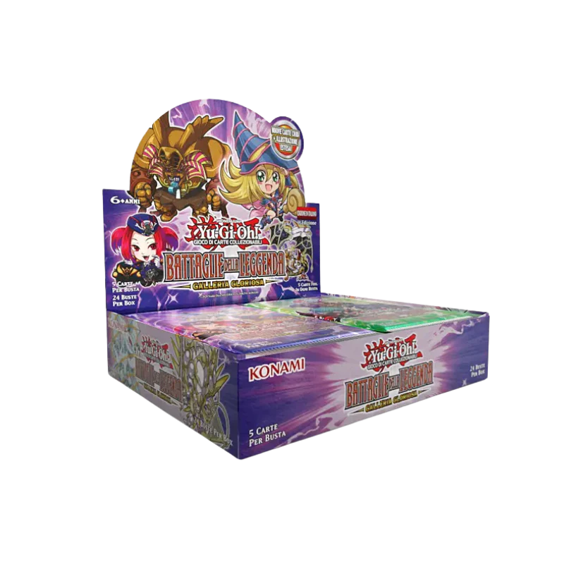 YU GI OH - BATTAGLIE DELLA LEGGENDA - GALLERIA GLORIOSA BOX 24 BUSTINE ITA
