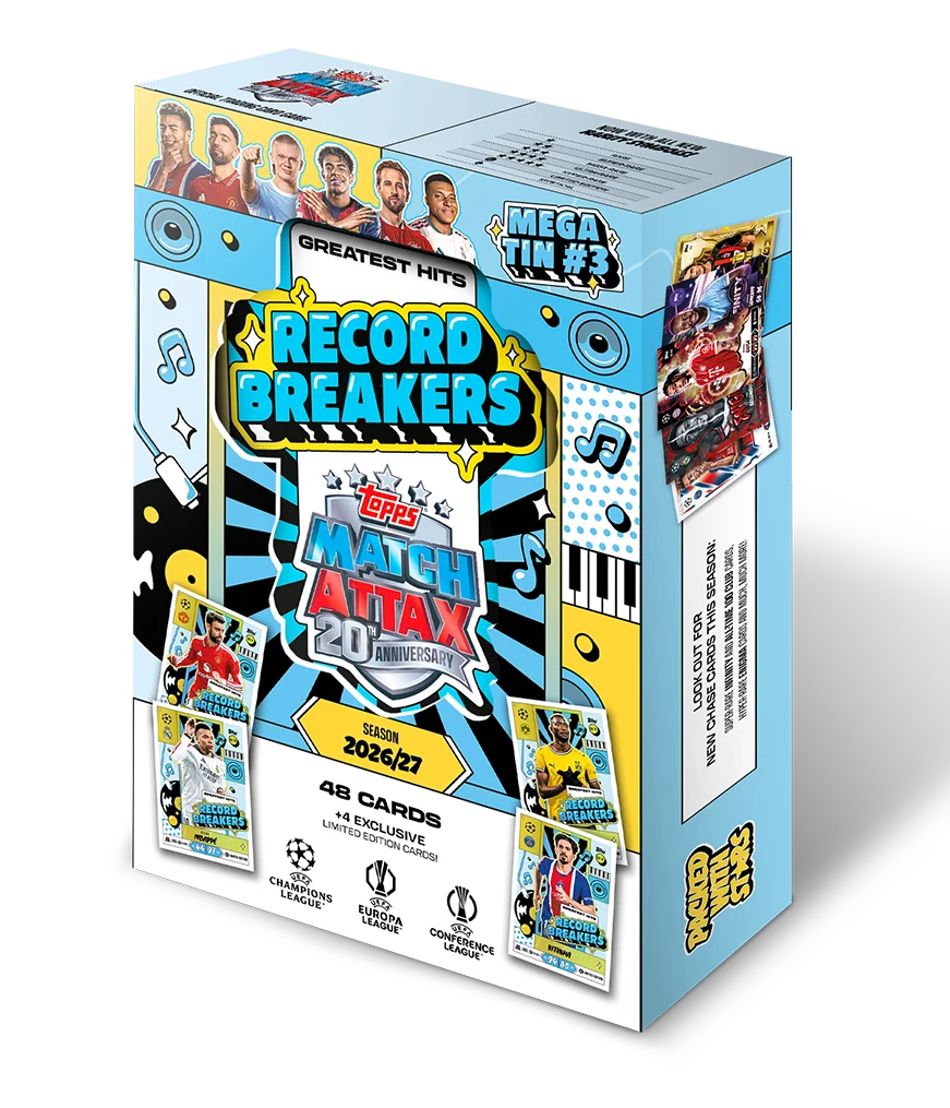 TOPPS MATCH ATTAX RECORD BREAKERS MEGA TIN