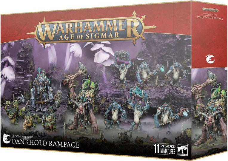 WARHAMMER AGE OF SIGMAR - GLOOMSPITE GITZ BATTLEFORCE - DANKHOLD RAMPAGE