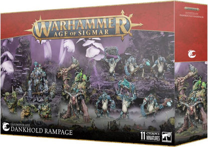 WARHAMMER AGE OF SIGMAR - GLOOMSPITE GITZ BATTLEFORCE - DANKHOLD RAMPAGE
