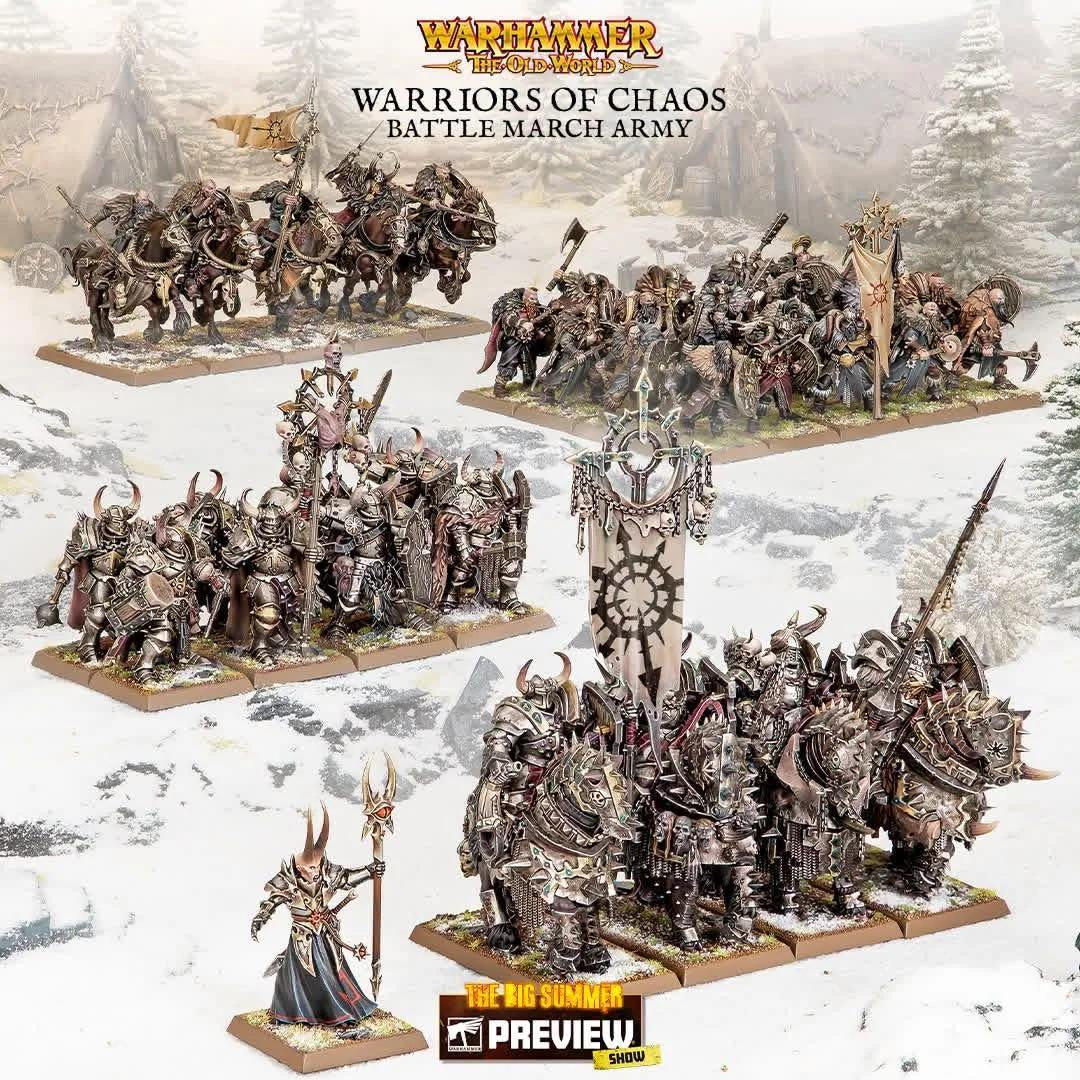 WARHAMMER THE OLD WORLD - WARRIORS OF CHAOS BATTLE MARCH ARMY