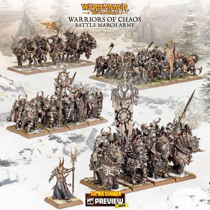 WARHAMMER THE OLD WORLD - WARRIORS OF CHAOS BATTLE MARCH ARMY