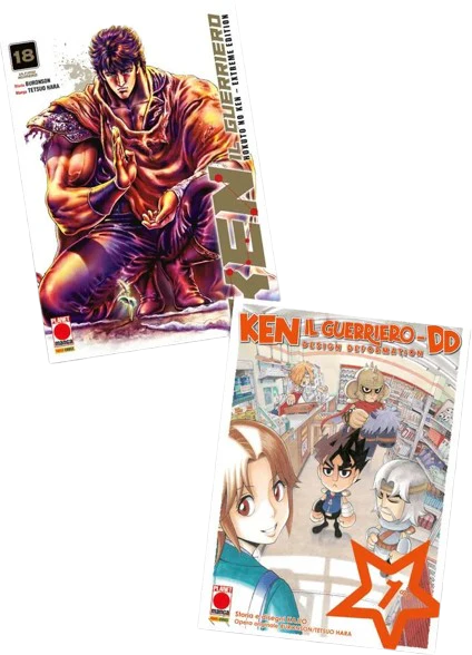 KEN IL GUERRIERO PACK: KEN IL GUERRIERO EXTREME EDITION VOL.18 + KEN IL GUERRIERO DESIGN DEFORMATION VOL.1