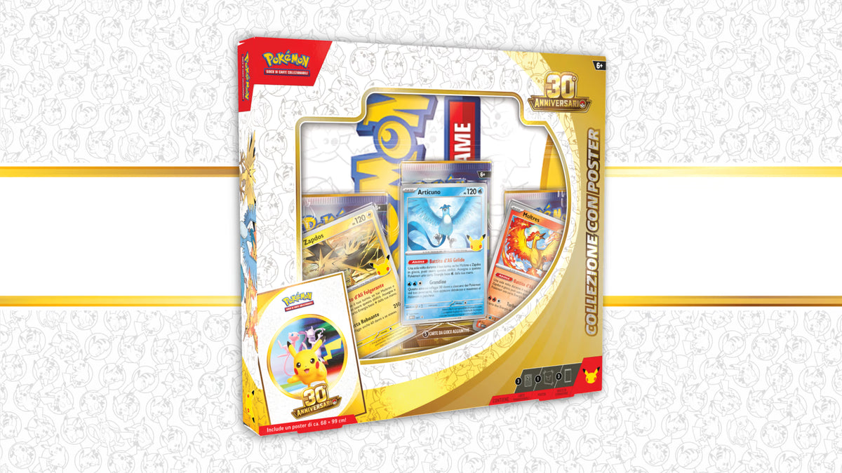 COLLEZIONE CON POSTER - 30° ANNIVERSARIO POKEMON TCG