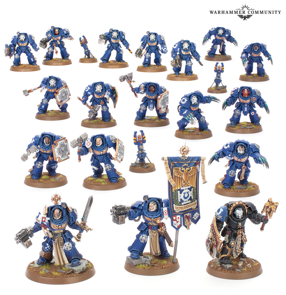 WARHAMMER 40K SPACE MARINE BATTLEFORCE - CRUX TERMINATUS - SCATOLA DANNEGGIATA