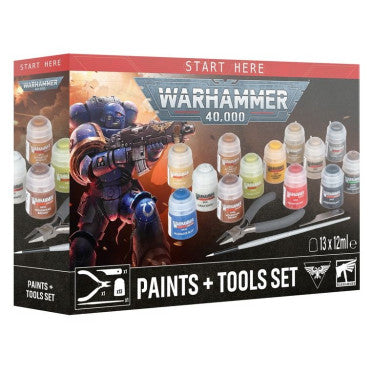 WARHAMMER 40K PAINTS + TOOL SET